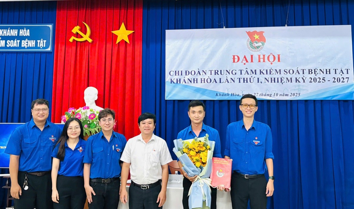 Đại hội Chi đoàn Trung tâm Kiểm soát bệnh tật Khánh Hòa lần thứ I, nhiệm kỳ 2025–2027